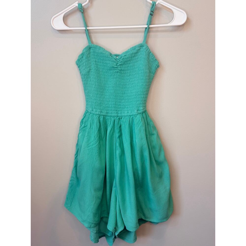 Hollister Co. Jade Smocked Open-Back Romper Size XS